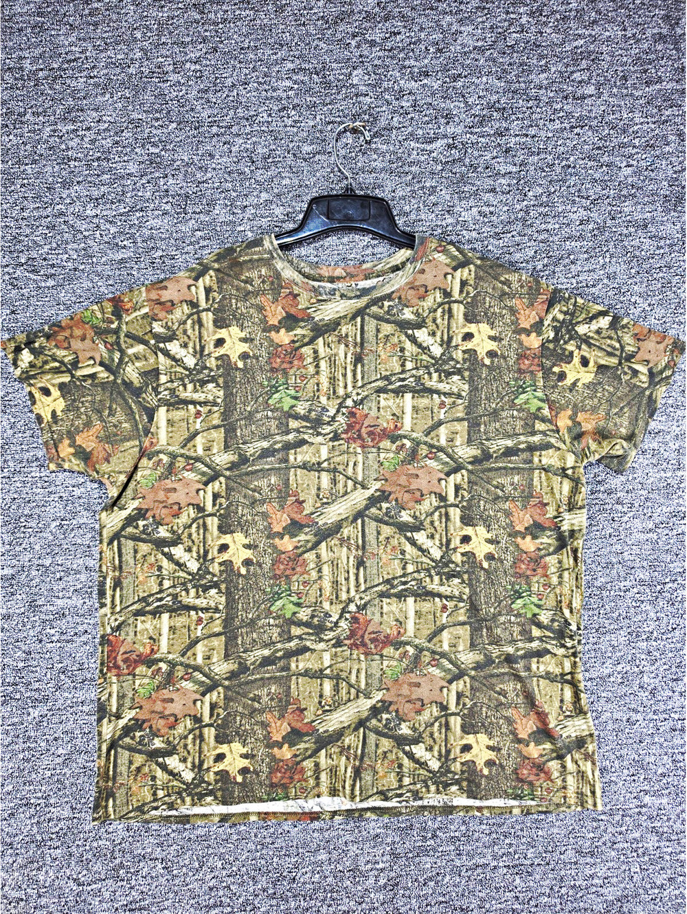 Mossy Oak Men's Camo Short Sleeve Crewneck T-Shirt Top Polyester Size XXL